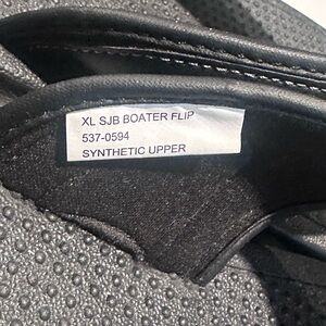 St. John's Bay Black Men's Boater Flip-Flops